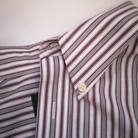 Eddie Bauer Relaxed Fit Mens Size XL Wrinkle Resistant Striped Shirt - Picture 5 of 12